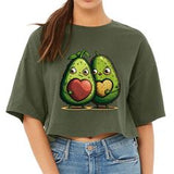 Avocado Green Crop Top