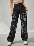 Smiley Wide Leg Jeans