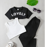 3 Piece Lovely Summer Tracksuit