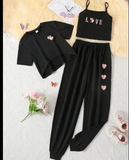 3 Piece Love Summer Tracksuit