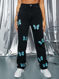 Black Butterfly Jeans