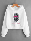 Intense Feeling Crop Hoodie