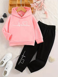 2 Piece Heart Beat Winter Tracksuit