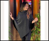 Turtleneck Long Cloak Shawl Poncho