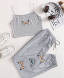 Butterfly Grey Summer Tracksuit