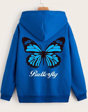 Blue Butterfly Hoodie