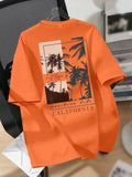 Orange Oversized T shirt